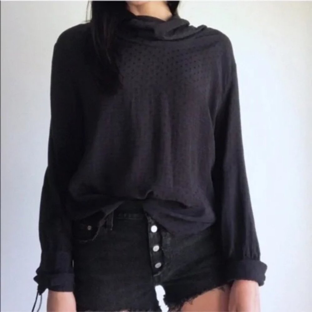 Zara Woman Premium Denim Collection The Star Blouse Size Small